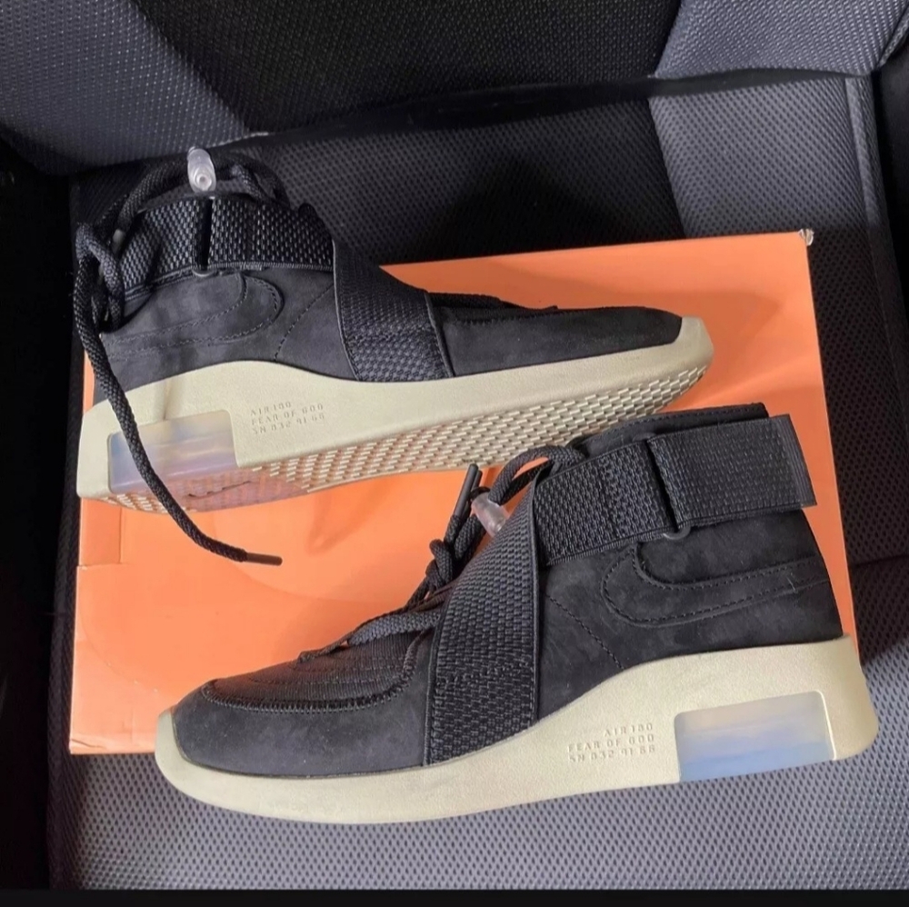 Men Size 4.5 - Women Size 6 Nike Air Fear Of God Raid Black